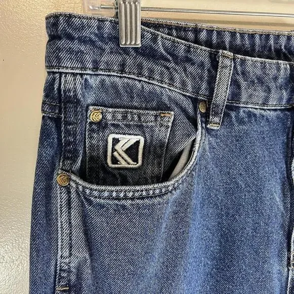 Karl Kani Jeans Men Tapered 90s Hip Hop Y2K Denim Blue Size Size Medium 33 X 30